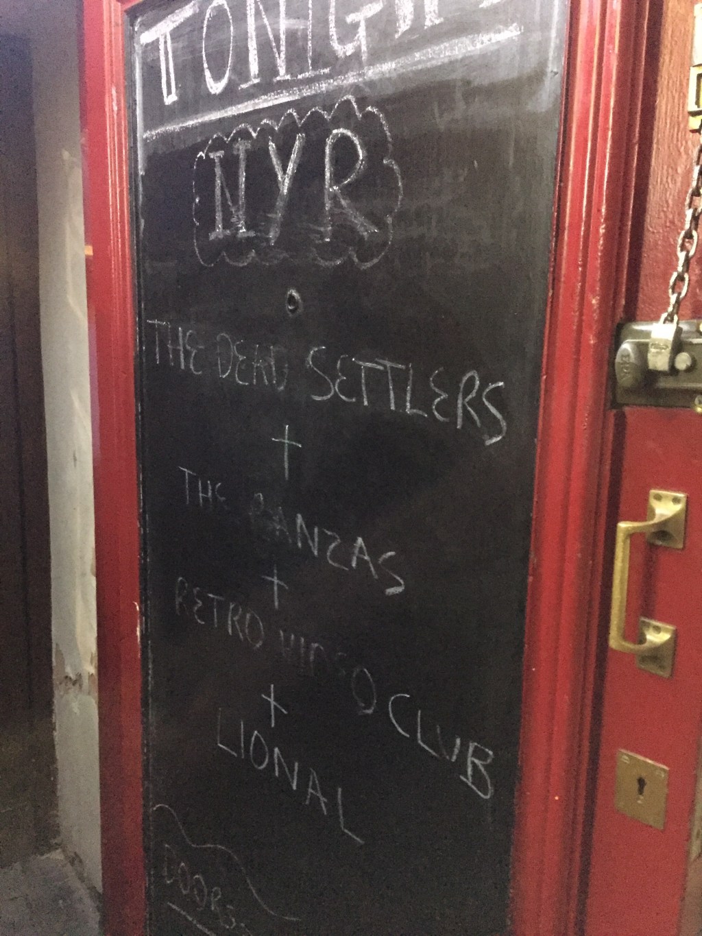 The Dead Settlers, The Ranzas, Retro Video Club and Lional @ King Tuts –&nbsp;14/01/2017